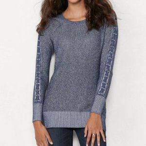 LAST CHANCE - Women's LC Lauren Conrad Lace Inset Tunic Sweater